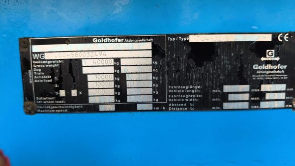 Goldhofer – prikolica s niskim utovarnim prostorom